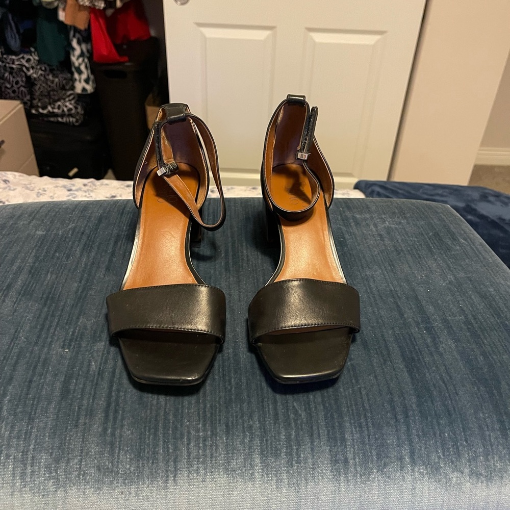 Franco Sarto Black Block Heels